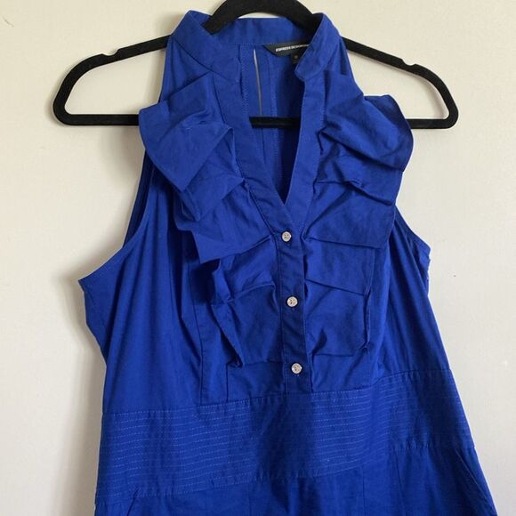 Express Design Dress 12 Blue with Pockets - Picture 4 of 8